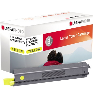 Toner APTLC925H2YE wie Lexmark C925H2YG gelb