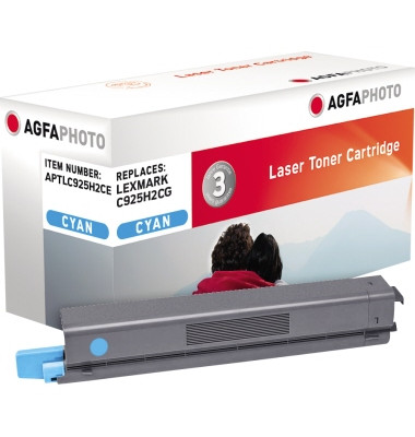 Toner APTLC925H2CE wie Lexmark C925H2CG cyan