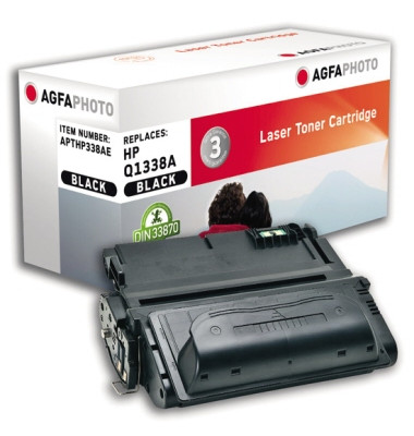 Toner APTHP338AE schwarz 12000 Seiten kompatibel zu Q1338A 38A