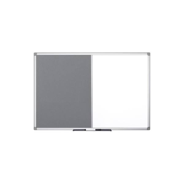 5603750296560 - Kombitafel Maya Filz Whiteboard magnetisch 120x120cm grau