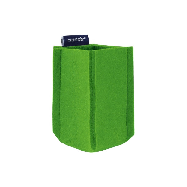 4013695062976 - Magnetoplan - Stiftehalter ® magnetoTray ecoAware small 6 x 10 x 6 cm (b x h x t) nicht selbstklebend magnethaftend Polyester 100 % recycelt grün