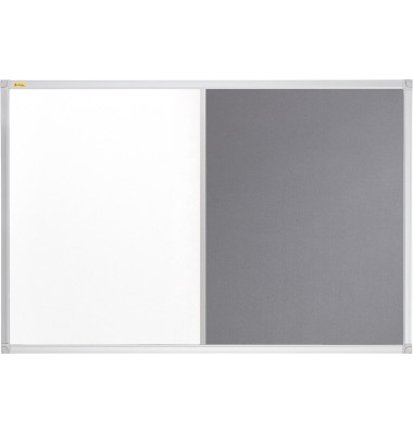 Kombitafeln X-tra!Line, CB301212, 60x45cm (BxH), Filz/Whiteboard, Aluminium