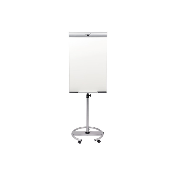 8713797097123 - Mobiles Flipchart PROFESSIONAL TRIANGLE als Whiteboard & Flipchartblock nutzbar B 680 x T 25 x H 1050 mm Emaillie weiß-silber