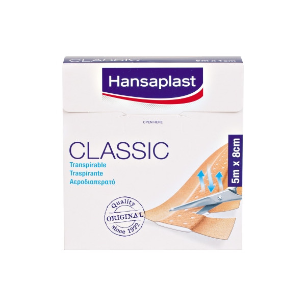 4005800183843 - Pflaster CLASSIC 7577582 8cmx5m 4005800183843 Hansaplast