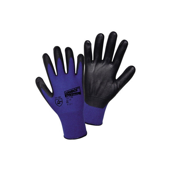 4005781116502 - 1165 l+d super grip nitrile 1165-10 nylon arbeitshandschuh GROEßE (handschuhe) 10 xl en 38 - Worky