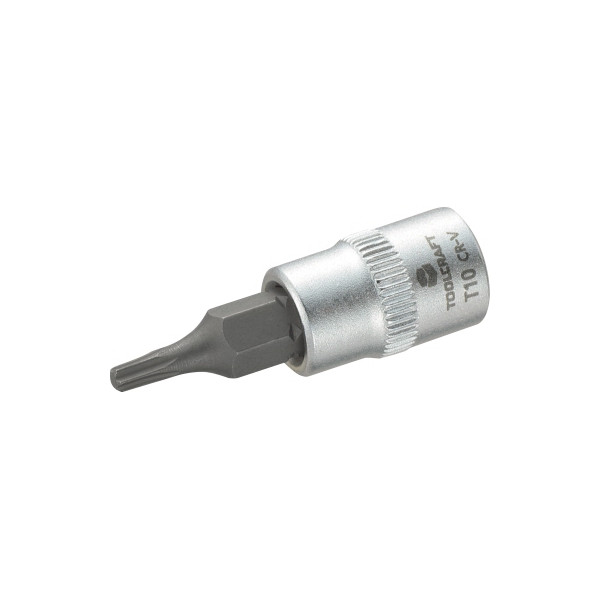 4016138758450 - T-profil steckschlüssel-bit-einsatz t 10 1 4 (63 mm) produktabmessung länge 37MM 8160 - Toolcraft