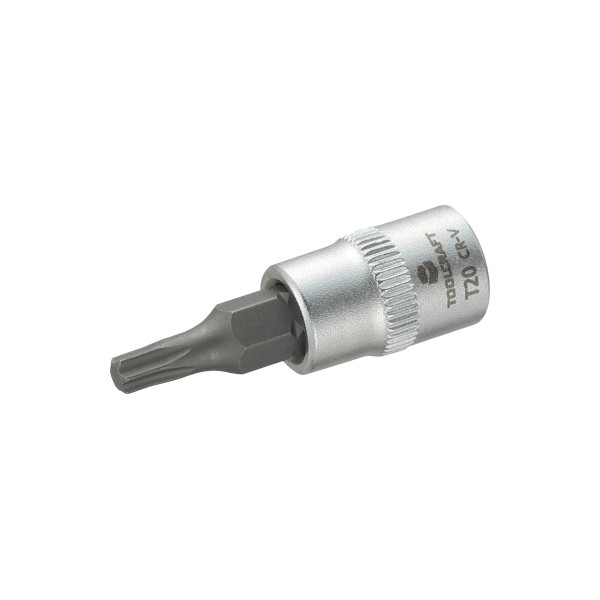 4016138758467 - T-profil steckschlüssel-bit-einsatz t 15 1 4 (63 mm) produktabmessung länge 37MM 8160 - Toolcraft