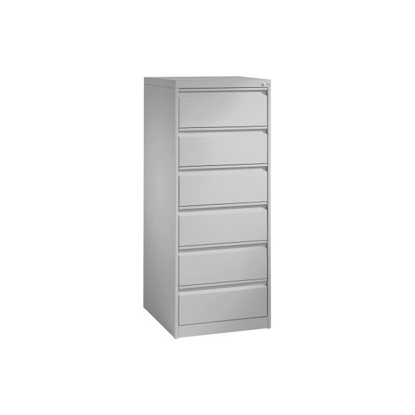 4025314218688 - Karteikartenschrank ACURADO 2-bahnig 6 Schübe weißaluminium