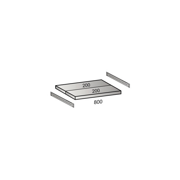 4260035211369 - Fachboden für Industriesteckregal Bodenbreite 800 mm Tiefe 400 mm