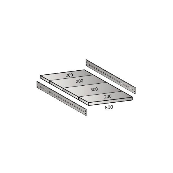 4260035211574 - Fachboden für Industriesteckregal Bodenbreite 800 mm Tiefe 1000 mm