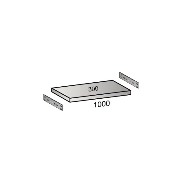 4260035211673 - Fachboden für Industriesteckregal Bodenbreite 1000 mm Tiefe 300 mm