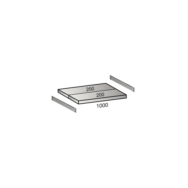 4260035211765 - Fachboden für Industriesteckregal Bodenbreite 1000 mm Tiefe 400 mm