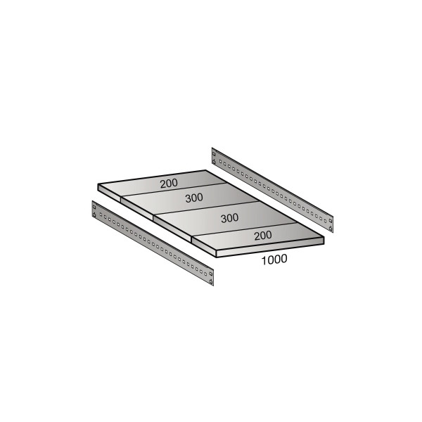 4260035211970 - Fachboden für Industriesteckregal Bodenbreite 1000 mm Tiefe 1000 mm