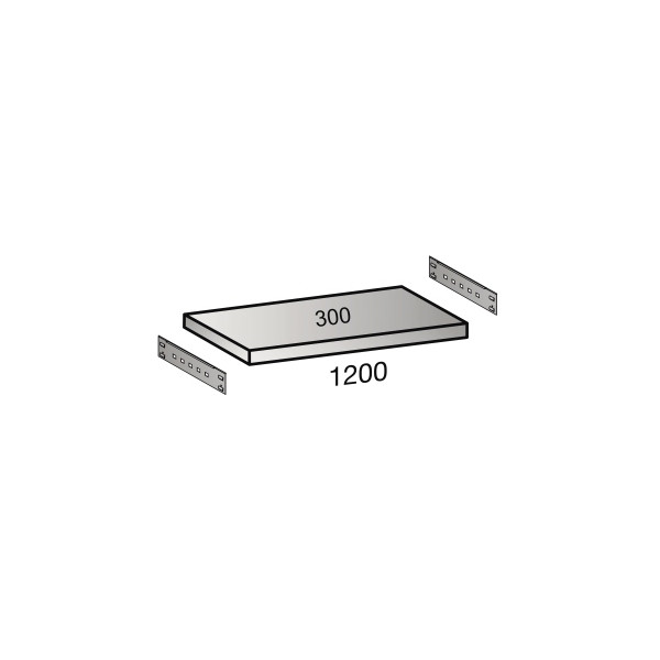 4260035212076 - Fachboden für Industriesteckregal Bodenbreite 1200 mm Tiefe 300 mm