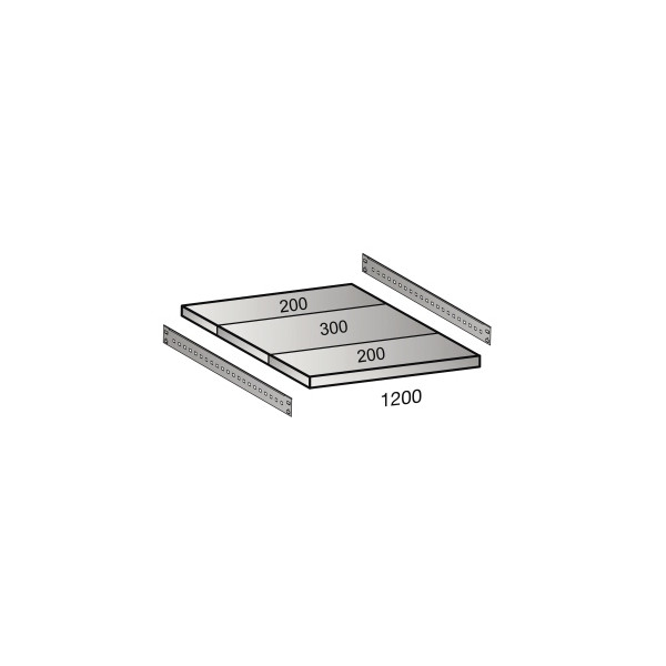 4260035212274 - Fachboden für Industriesteckregal Bodenbreite 1200 mm Tiefe 700 mm