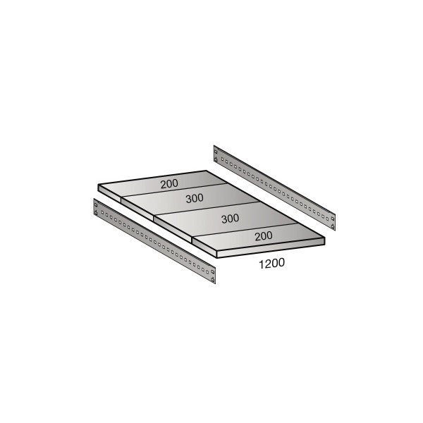 4260035212373 - Fachboden für Industriesteckregal Bodenbreite 1200 mm Tiefe 1000 mm