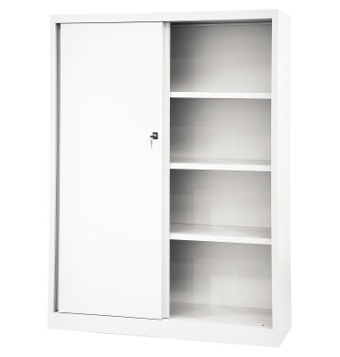 Schiebetürenschrank ECO SD12173S696 3Böden verkehrsweiß