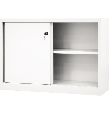 Schiebetürenschrank ECO SD12081S696 1Boden verkehrsweiß