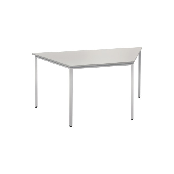 4003969047044 - Konferenztisch Line 810009981 72cm (H) 160 80x69cm (BxT) Trapezform lichtgrau   silber 4003969047044 Soennecken