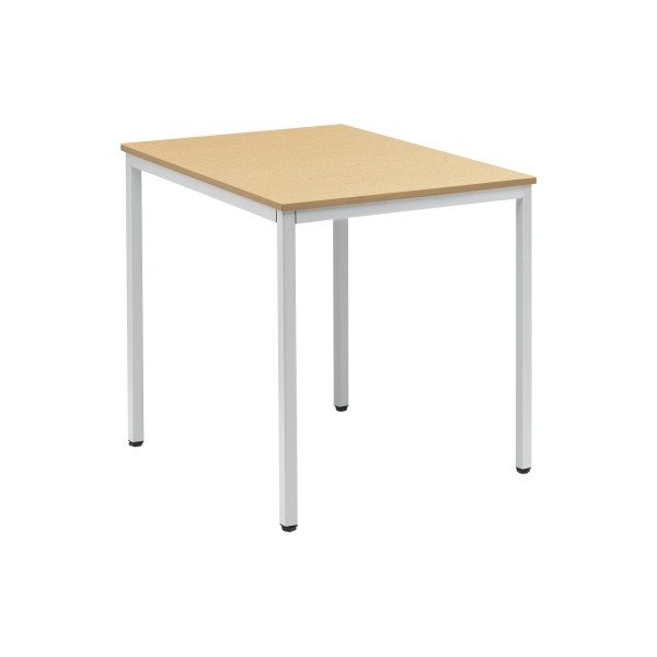 4003969046917 - Konferenztisch Line 810010072 72cm (H) 80x70cm (BxT) rechteckig buche   silber 4003969046917 Soennecken