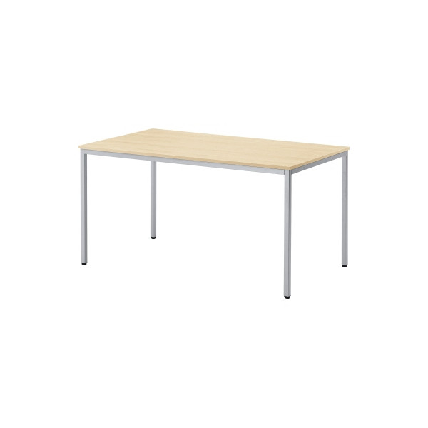 4003969046832 - Konferenztisch Line 810010279 72cm (H) 140x80cm (BxT) rechteckig ahorn   silber 4003969046832 Soennecken