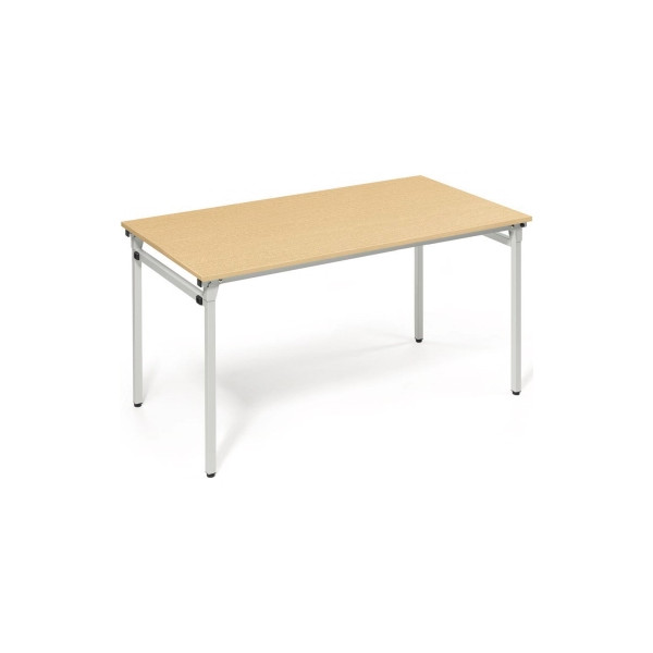 4003969056664 - Klapptisch 810011072 72cm (H) 140x70cm (BxT) rechteckig buche   silber 4003969056664 Soennecken