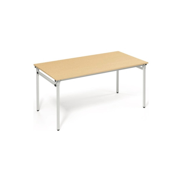 4003969056701 - Klapptisch 810011172 72cm (H) 160x80cm (BxT) rechteckig buche   silber 4003969056701 Soennecken