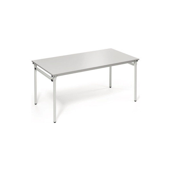 4003969056695 - Klapptisch 4-Fuß 1600x800mm Gestell alusilber Platte lichtgrau 4003969056695 Soennecken