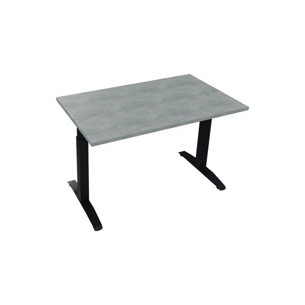 4003969071551 - Schreibtisch All in One 810022083 manuell höhenverstellbar 65-85cm (H) 120x70cm (BxT) rechteckig beton hell   anthrazit meta