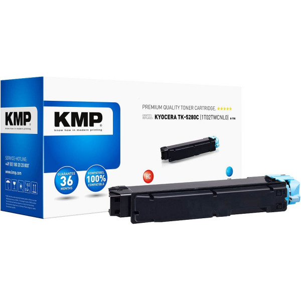 4011324372816 - 2923 Printtechnik AG Toner Kyocera TK-5280 TK5280 cyan 11000 S K-T90 remanu extern retail 29233003 4011324372816