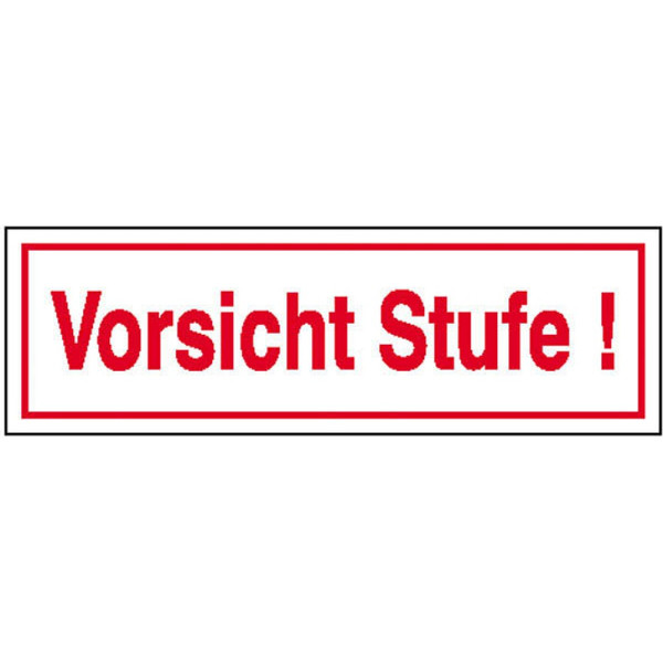 4044589031426 - Hinweisaufkleber Schild Vorsicht Stufe! 25x7 cm 25 cm x 7 cm Vorsicht Stufe!