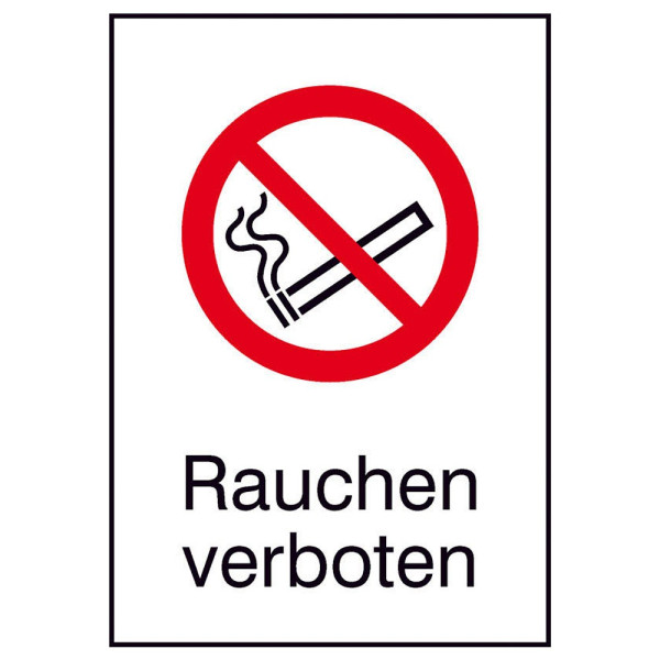 4044589369024 - Verbotsaufkleber Schild Rauchen verboten 131 cm x 185 cm Rauchen verboten