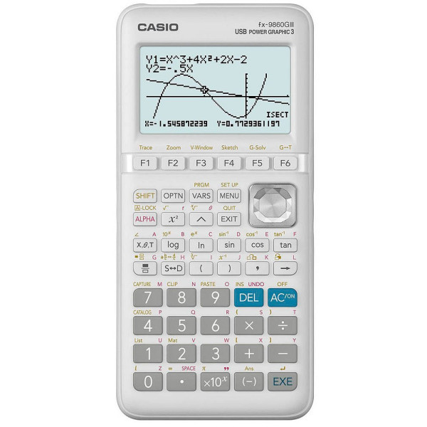 4549526609565 - Casio FX-9860GIII Taschenrechner Tasche Grafikrechner Weiß 4549