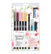 ABT Floral Brush-Pen-Set farbsortiert