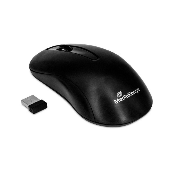 4260459619581 - Wireless Optical Mouse Black - Maus (Schwarz)