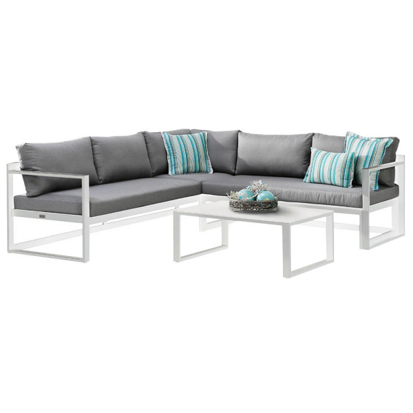 4043153106997 - Best Freizeitmoebel Lounge Gruppe 98693000 5 Personen Aluminium Weiss