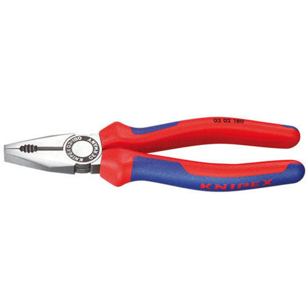 4003773041146 - Kombinationszange verchromt mit Mehrkomponenten-Griffen 200mm Knipex