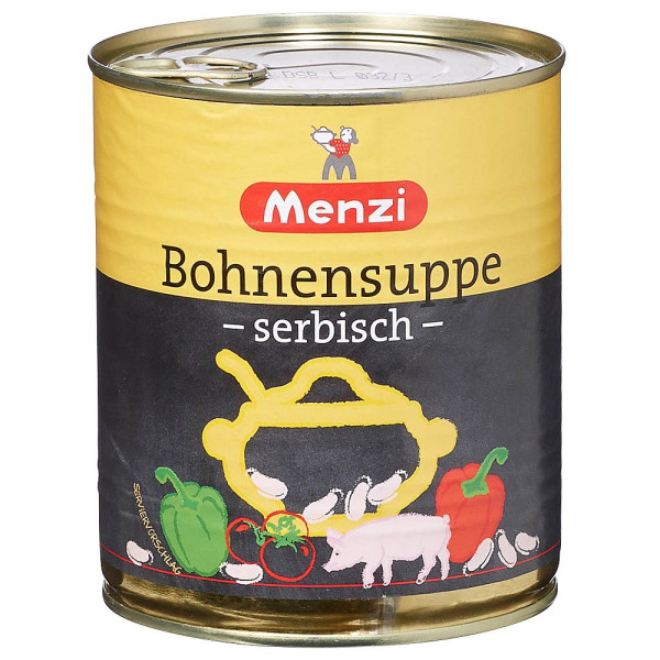 4016900410098 - Bohnensuppe serbisch Dosensuppe 4016900410098 800 Milliliter