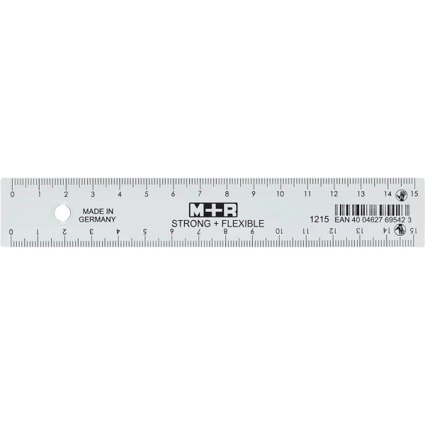 4004627695423 - M + R Lineale M+R Schullineal 15 cm 15 cm glasklar