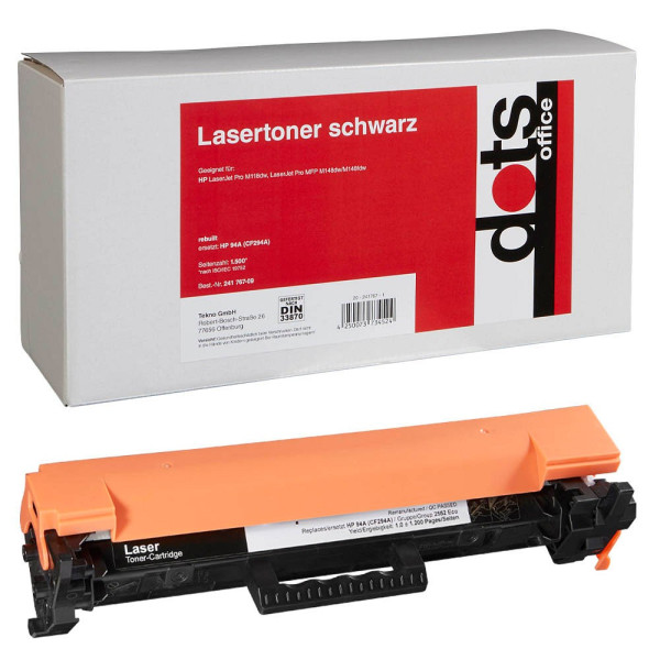 4250073734524 - Toner 25524000-DOTS kompatibel zu HP 94A schwarz