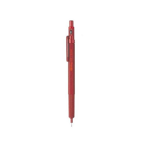 3026981142642 - rOtring 600 Druckbleistift | 05 mm | Rot | Ergonomisches Vollmetallgehäuse