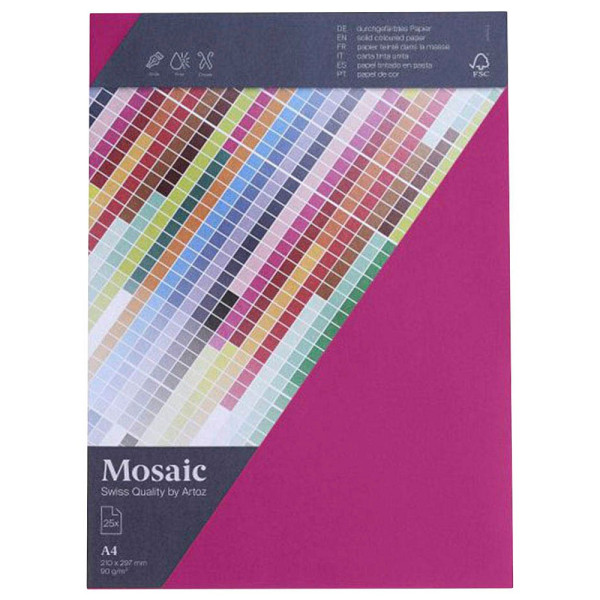 7612996928713 - Kopierpapier Mosaic 947925-486 fuchsia A4 90g  7612996928713 25 Blatt