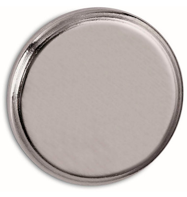 Magnet silber Ø 3,0 x 0,9 cm