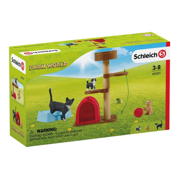 4059433027951 - Farm World 42501 Spielspaß für niedliche Katzen Spielfiguren-Set