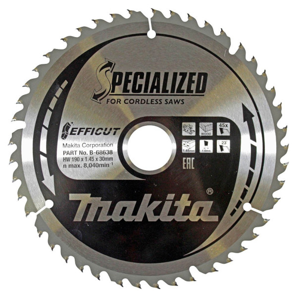 0088381546966 - B-68638 EFFICUT Kreissägeblatt 1900 mm 0088381546966 Makita