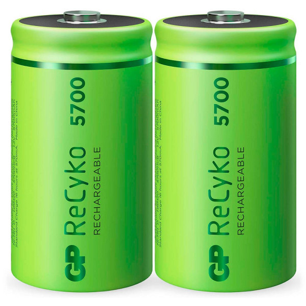 4891199199868 - 2er-Pack GP Battery Ready-to-use Akku ReCyko+ Mignon Mono D 12 V 5700 mAh