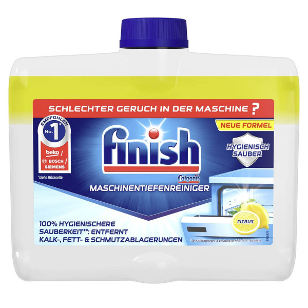 4251758400451 - Finish Regular Maschinentiefenreiniger Pflegemittel gegen Fett und Kalk in Geschirrspülmaschinen 250 ml - Flasche citrus