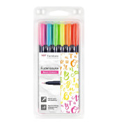 Fudenosuke Neon Brush-Pens farbsortiert