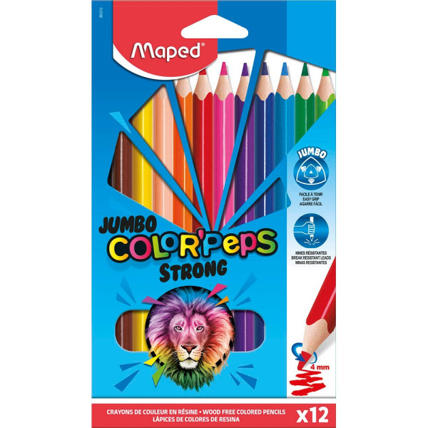 3154148633129 - COLORPEPS STRONG Jumbo Buntstifte farbsortiert 3154148633129 M863312 12 Stück