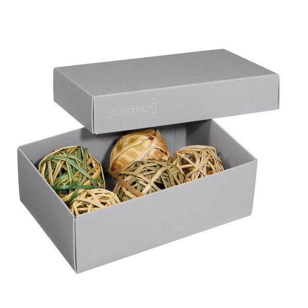 4056124035714 - Geschenkboxen Buntbox Geschenkbox M grau 3St 11 l - 170 x 110 x 60 cm grau